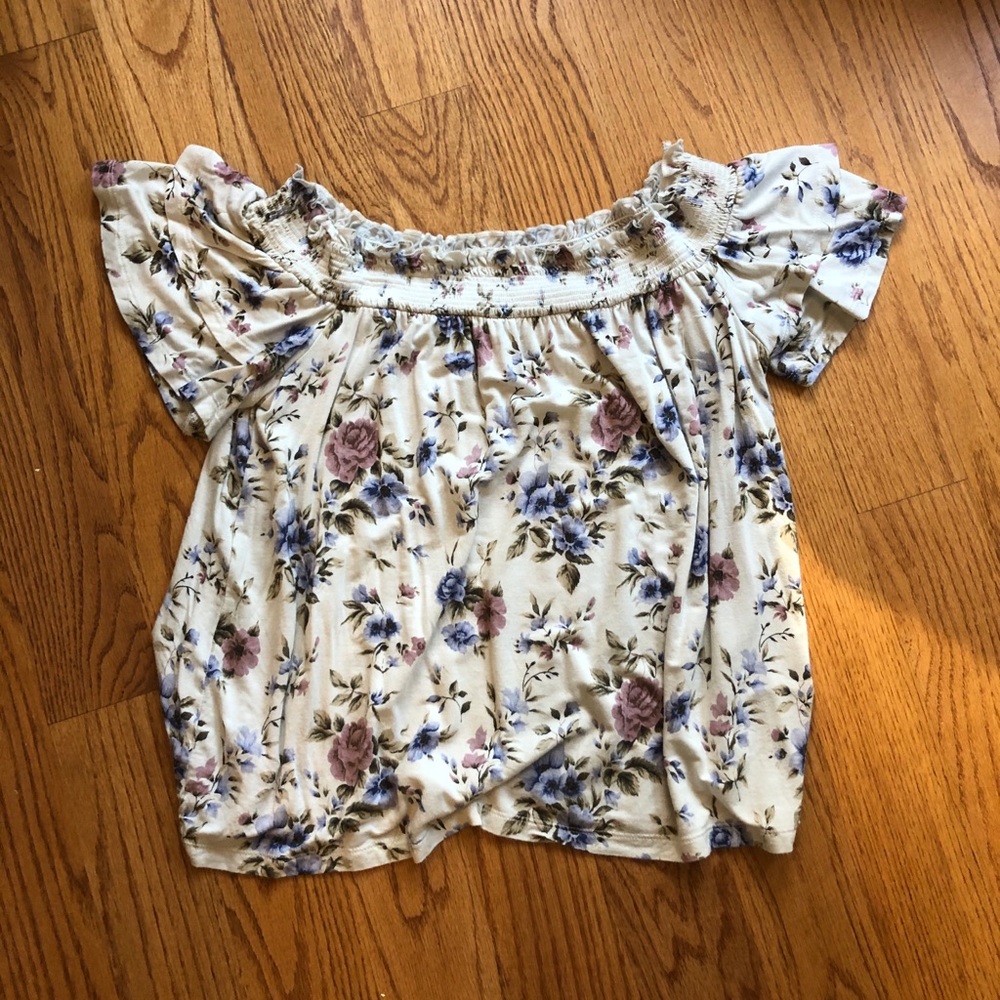 american eagle off the shoulder top